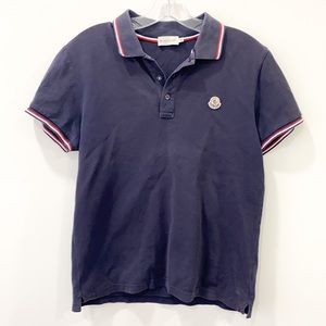 Monclear Blue polo shirt size Medium